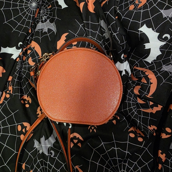 Coach Orange and Gold Pumpkin Crossbody Bag - Picture 3 of 3